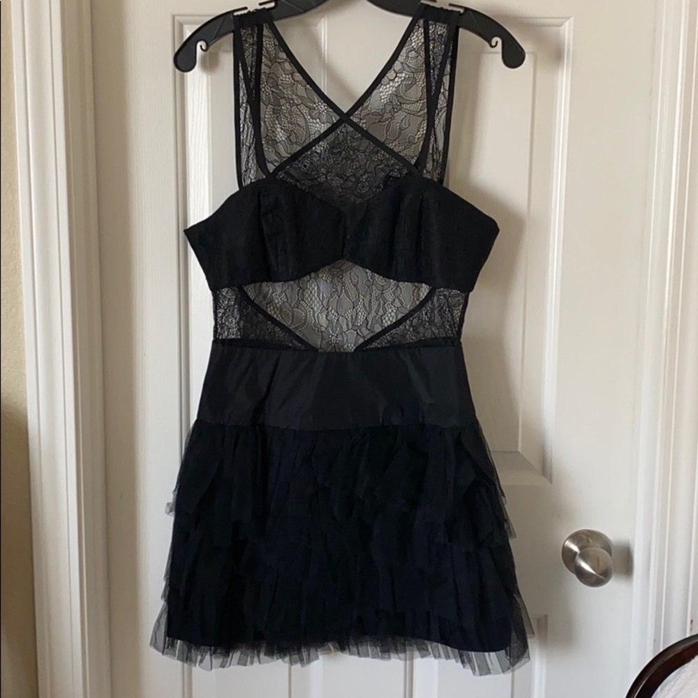 Black cocktail dress